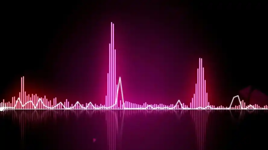 4k动感音乐律动线条跳动视频素材唱歌舞台背景