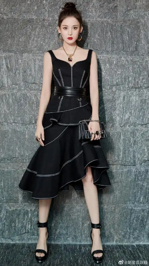 明星高跟鞋##古力娜扎