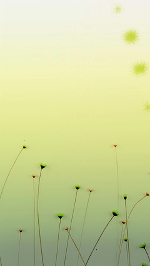 淡黄植物淡雅背景图