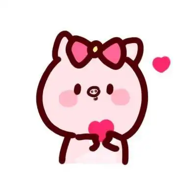 可爱呆萌卡通小猪猪头像图片_可爱动漫头像_头像屋