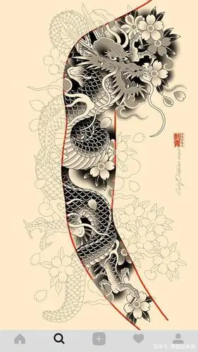 日式纹身手稿收集分享,相信你在需要的时候不要满网的去找,收藏