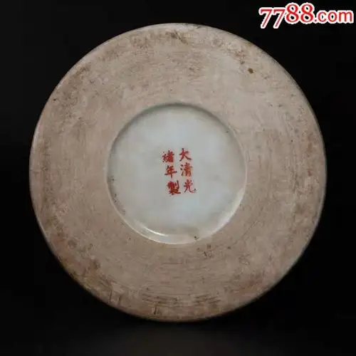 清代光绪年制浅绛彩花鸟纹帽筒老瓷器古玩古董老物件收藏包保真品