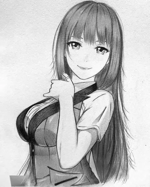 素描动漫手绘满足了我二次元的幻想