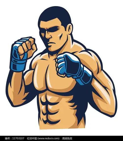 打拳击的运动男人