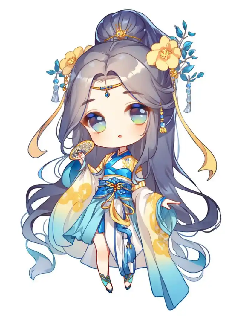 q版古风二次元花仙子