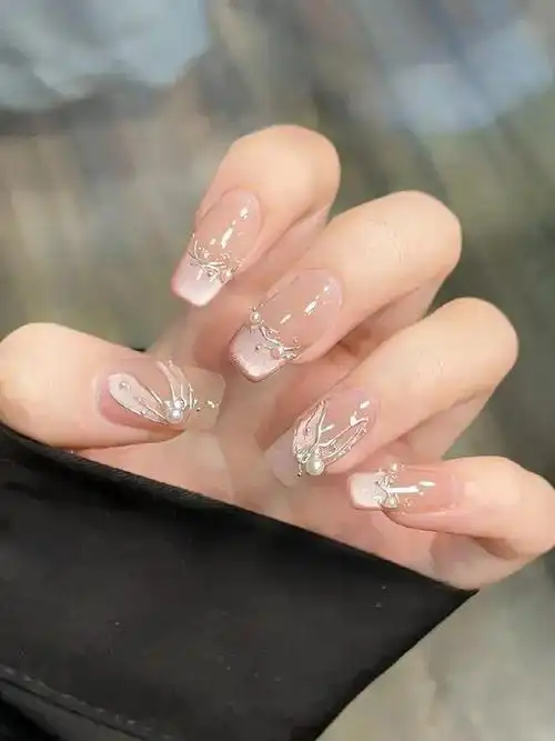 100款巨好看的新年美甲开运显手白短甲也能做