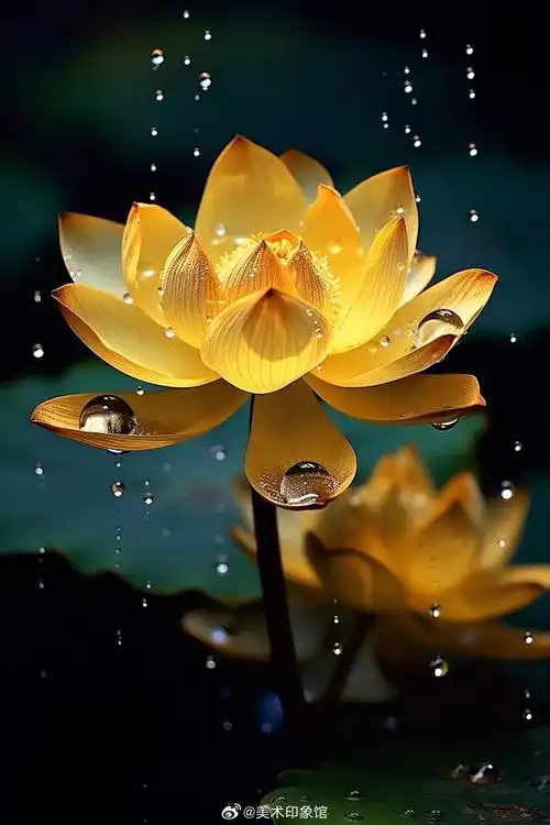 金色莲花代表好事将近