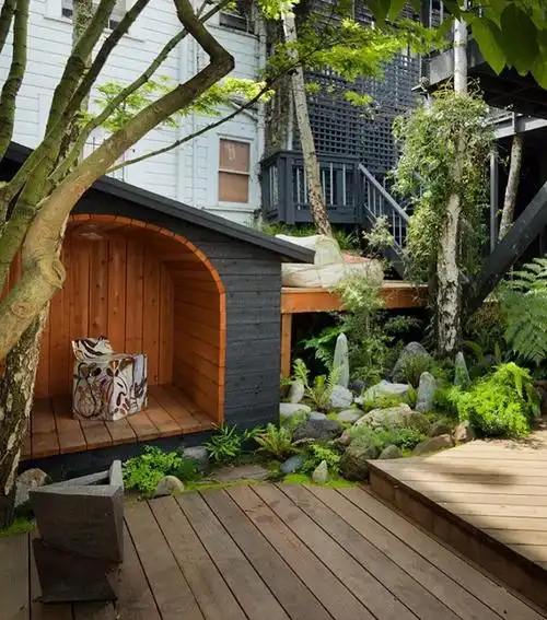 庭院一角,小小景观,美了时光