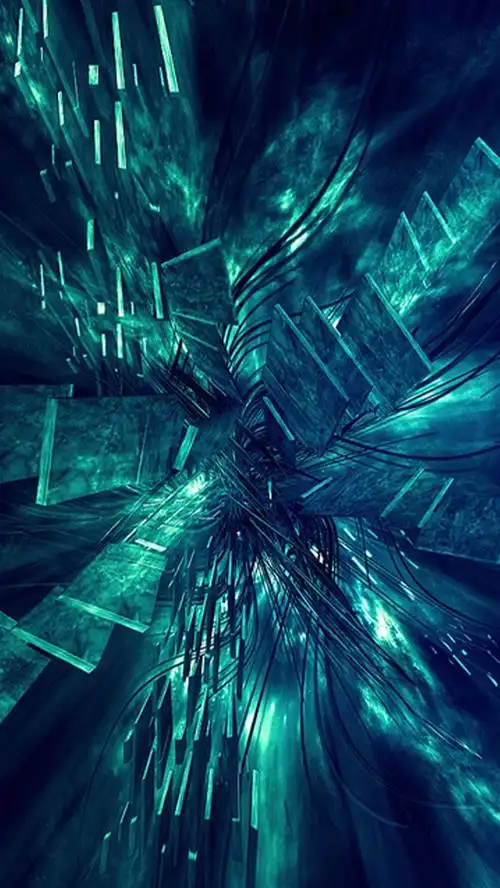 蓝色炫酷科技感h5背景