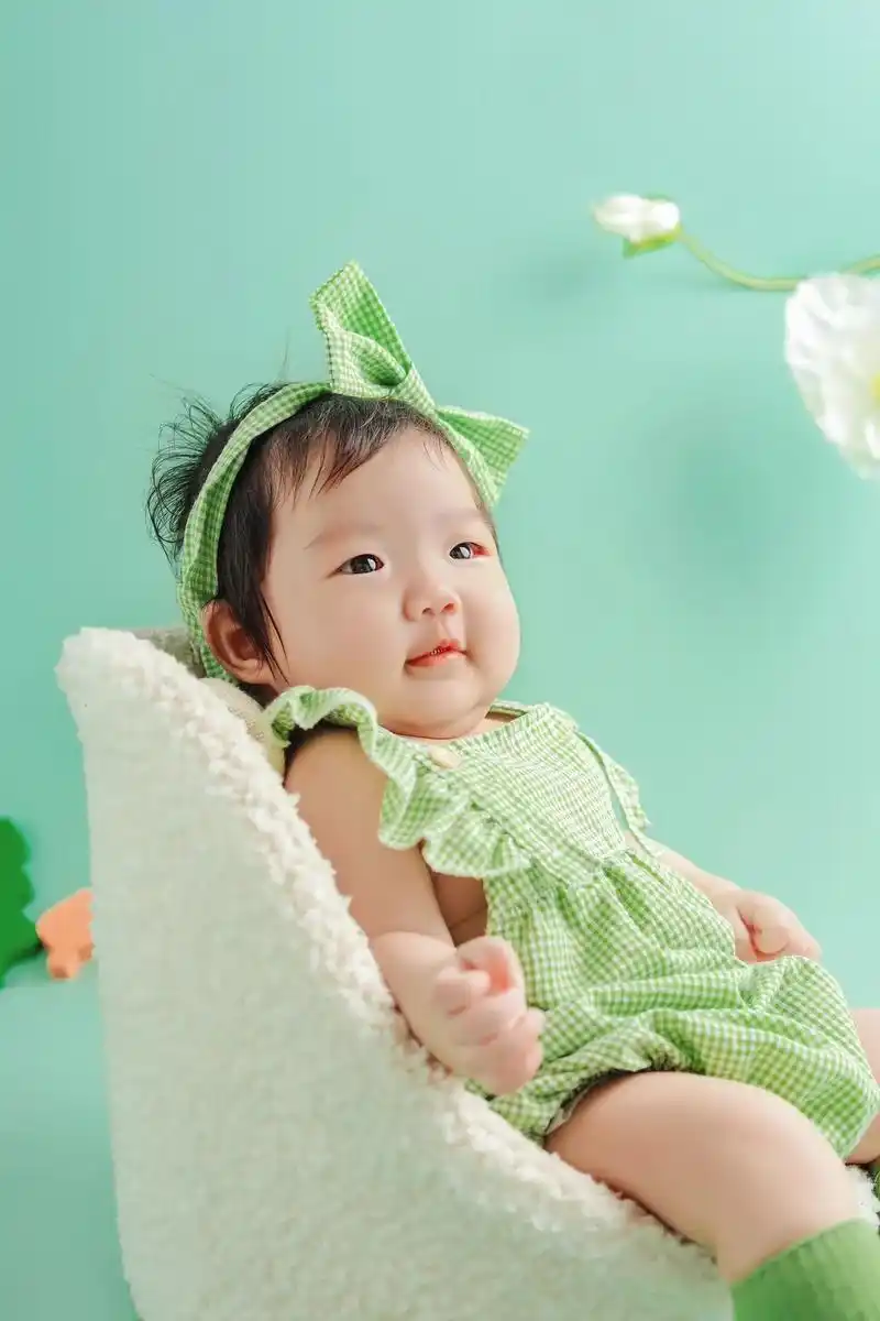 超萌又可爱的百天宝宝.软软糯糯的小baby谁能不爱呢?#双1 - 抖音