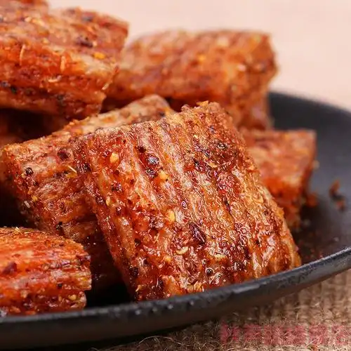 京选美食8090后麻辣小吃辣条四川牦牛肉大刀肉素食辣条248g袋素牦牛肉