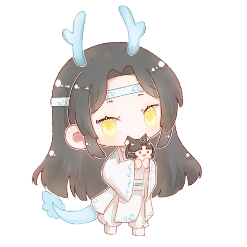 小龙叽和小狐羡团子-小动图_墨香铜臭魔道祖师忘羡蓝忘机魏无羡q版