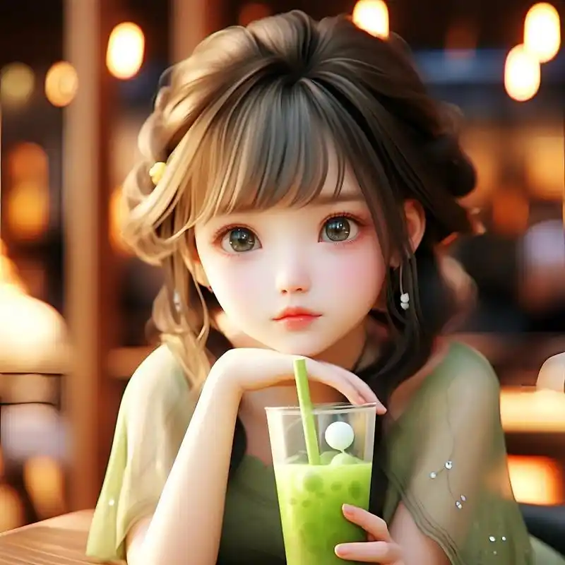 超级可爱!漫画风小女孩头像,心动不如行动