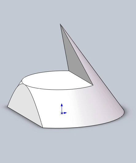 solidworks如何这样切割圆锥如何运用solidworks将圆锥切割成(这只是