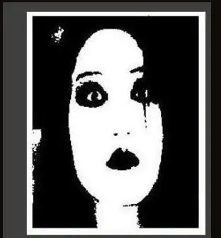 女鬼 视觉后像,若是反色,看到的便是图片里的