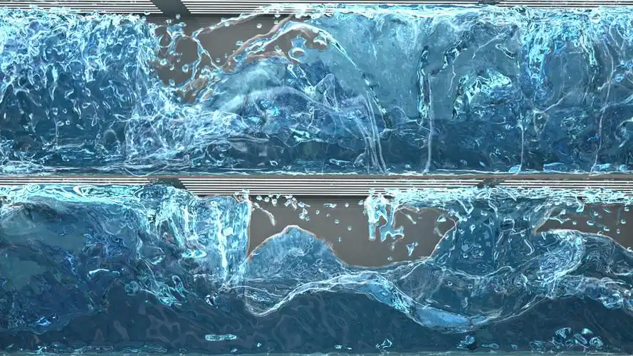 超宽屏裸眼3d海浪_4000x871_高清视频素材下载(编号:5523443)_酒吧vj