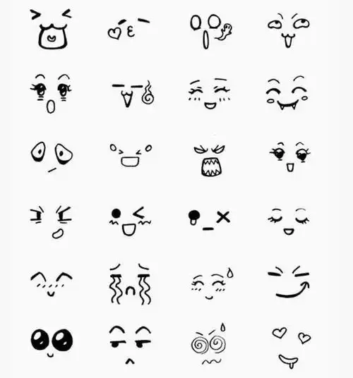 1000个手绘小表情,制作手帐的必备资料
