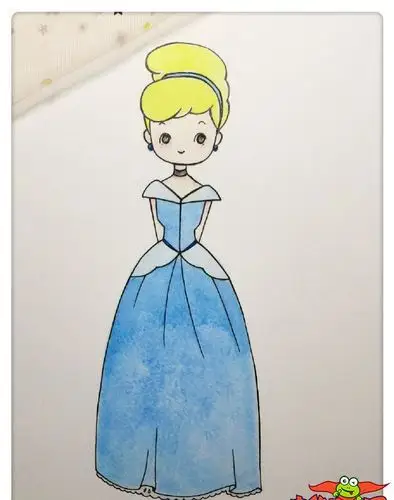 灰姑娘一步一步怎么画,灰姑娘简笔画步骤简单
