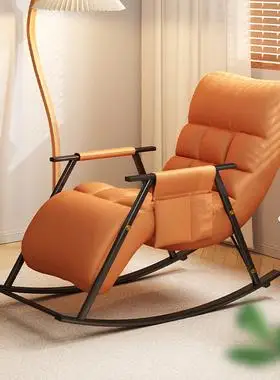科技布摇椅大人躺椅阳台家用休闲卧室懒人沙发客厅网红摇摇椅躺椅