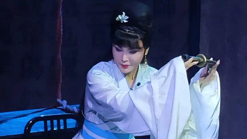 北京凌空评剧团《月下斩貂》片段/张超群饰关羽,彭越饰貂蝉-音乐视频