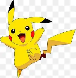 卡通人物简笔画呆萌皮卡丘