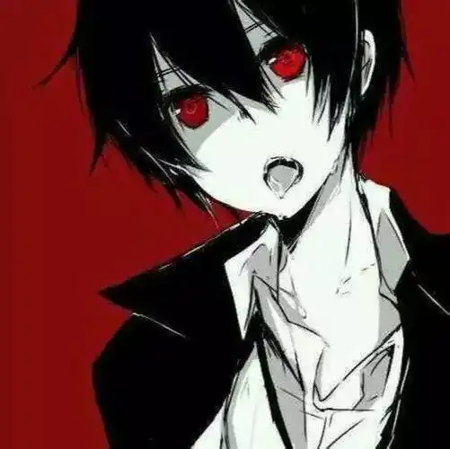 黑白男生冷酷形象