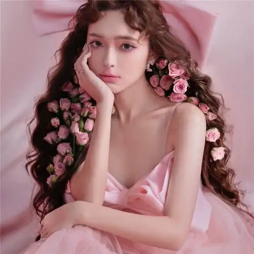 影楼写真服摄影主题粉色蝴蝶结可爱纱裙工作室拍照个性时尚少女服