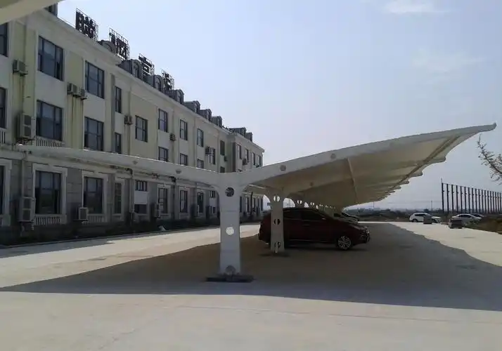 开封车棚厂家直营:膜结构车棚,索膜车棚,雨棚,采光棚,遮阳棚,停车场