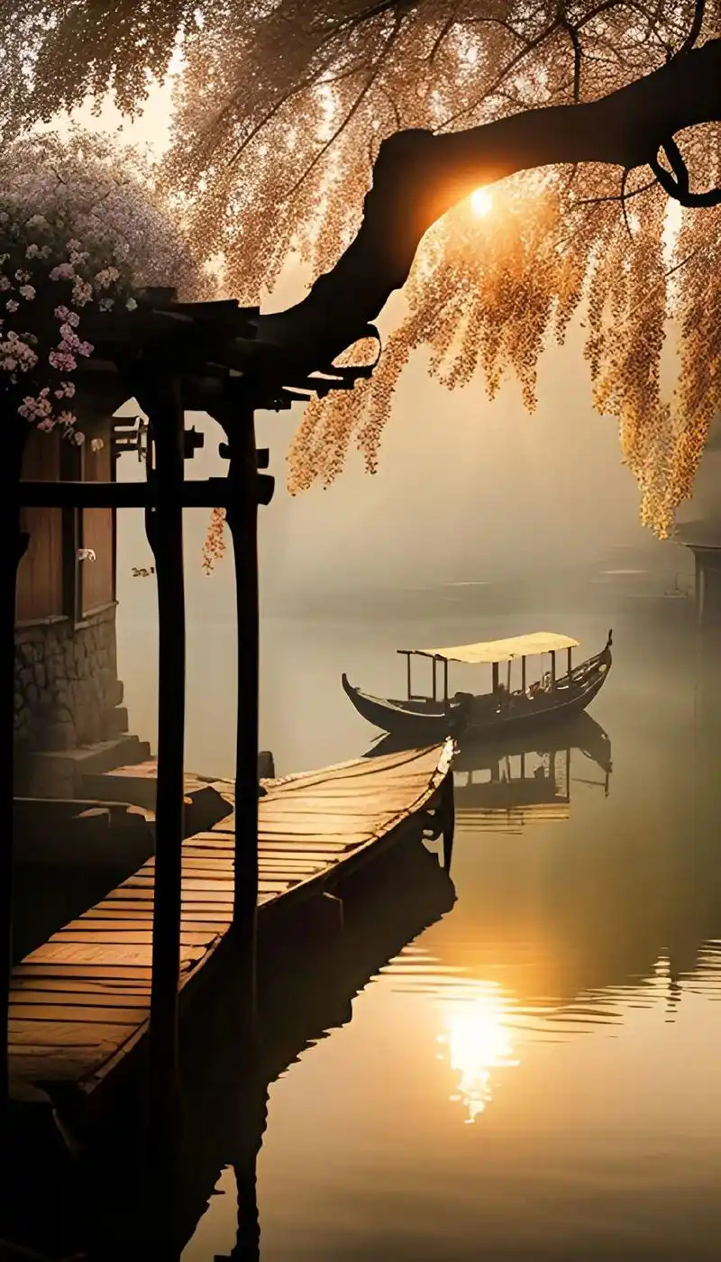 烟雨江南,墨染秀水,醉倒江南美景中#烟雨江南 #唯 - 抖音