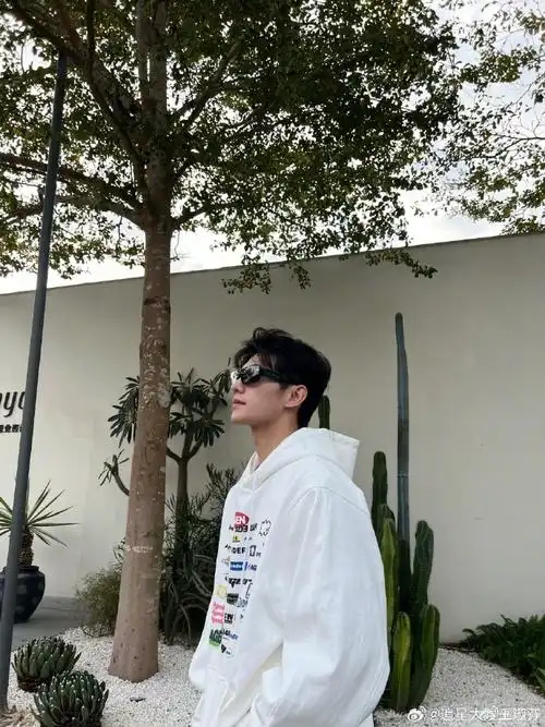 杨洋男大风#杨洋三亚日常照这满满的男大味道好让人着迷啊简单的穿搭