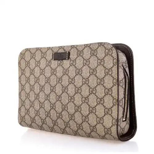 gucci/古驰 男士pvc/配皮经典双g手拿包 #201755-kgdhg-9643