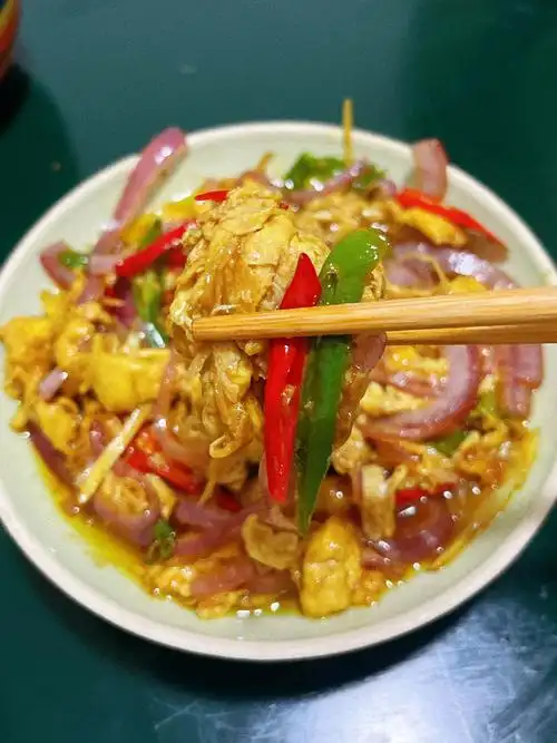 100道家常菜60第3道洋葱滑蛋神仙吃法60