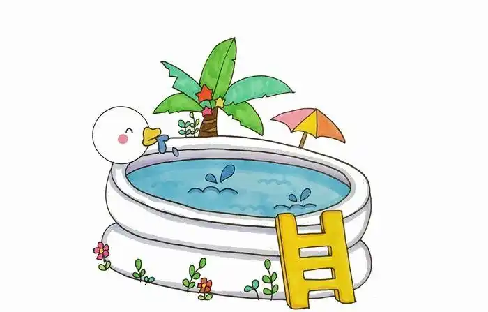 游泳池怎么画