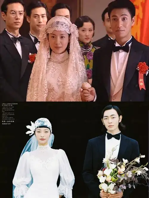 冷清秋同款民国婚纱造型重现金粉世家