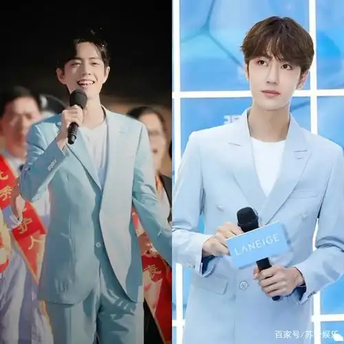 肖战"心连心"又和王一博撞衫,两人穿同款西装,身材对比成亮点