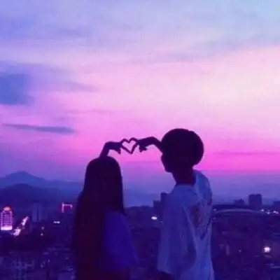 00后情侣头像甜蜜恩爱一对两张qq幸福情侣专属头像大全