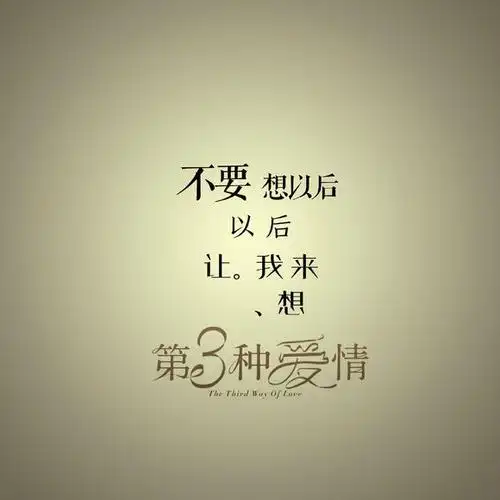 第三种爱情经典说说句子|语录