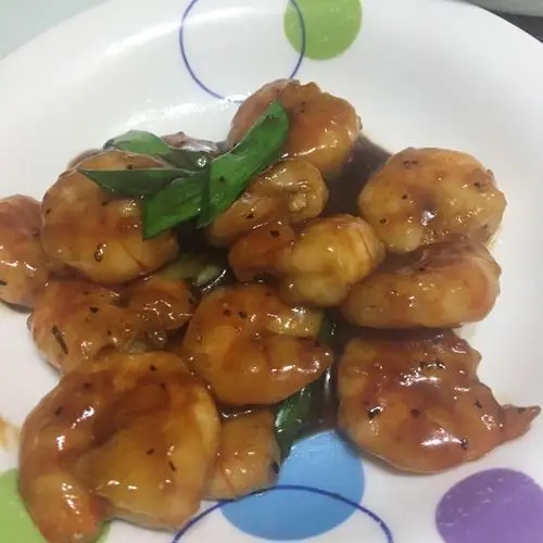 红豆酱做的红烧大虾仁