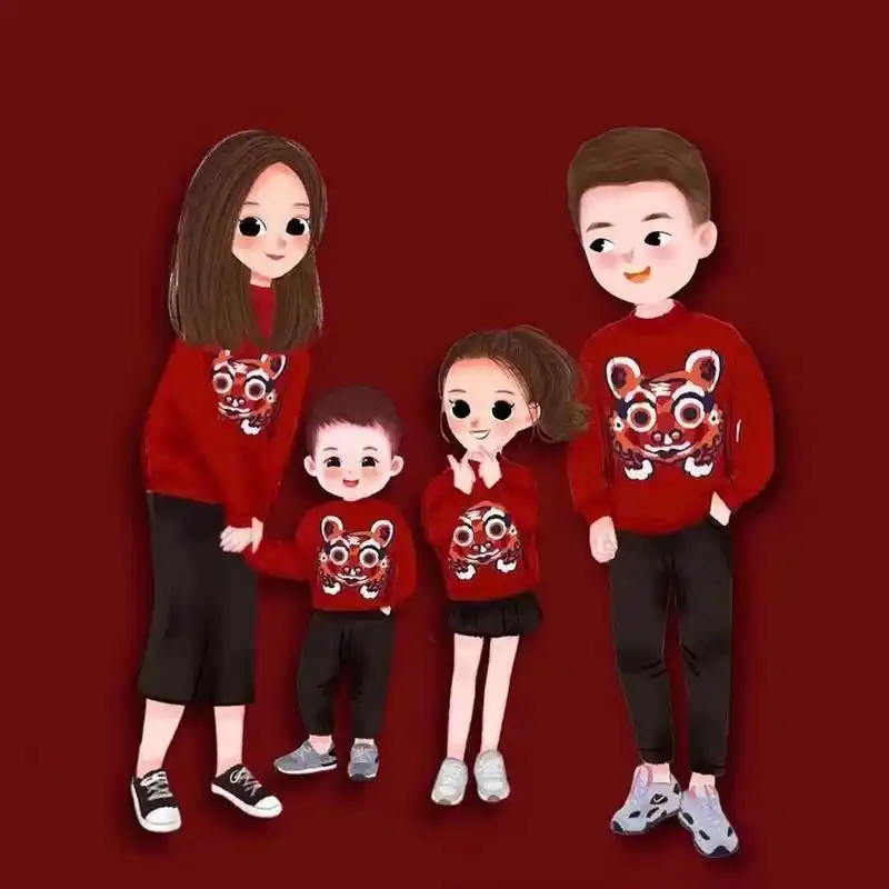 一家四口头像背景图壁纸 (姐弟 兄弟 姐妹 一家四口头像背景图壁纸