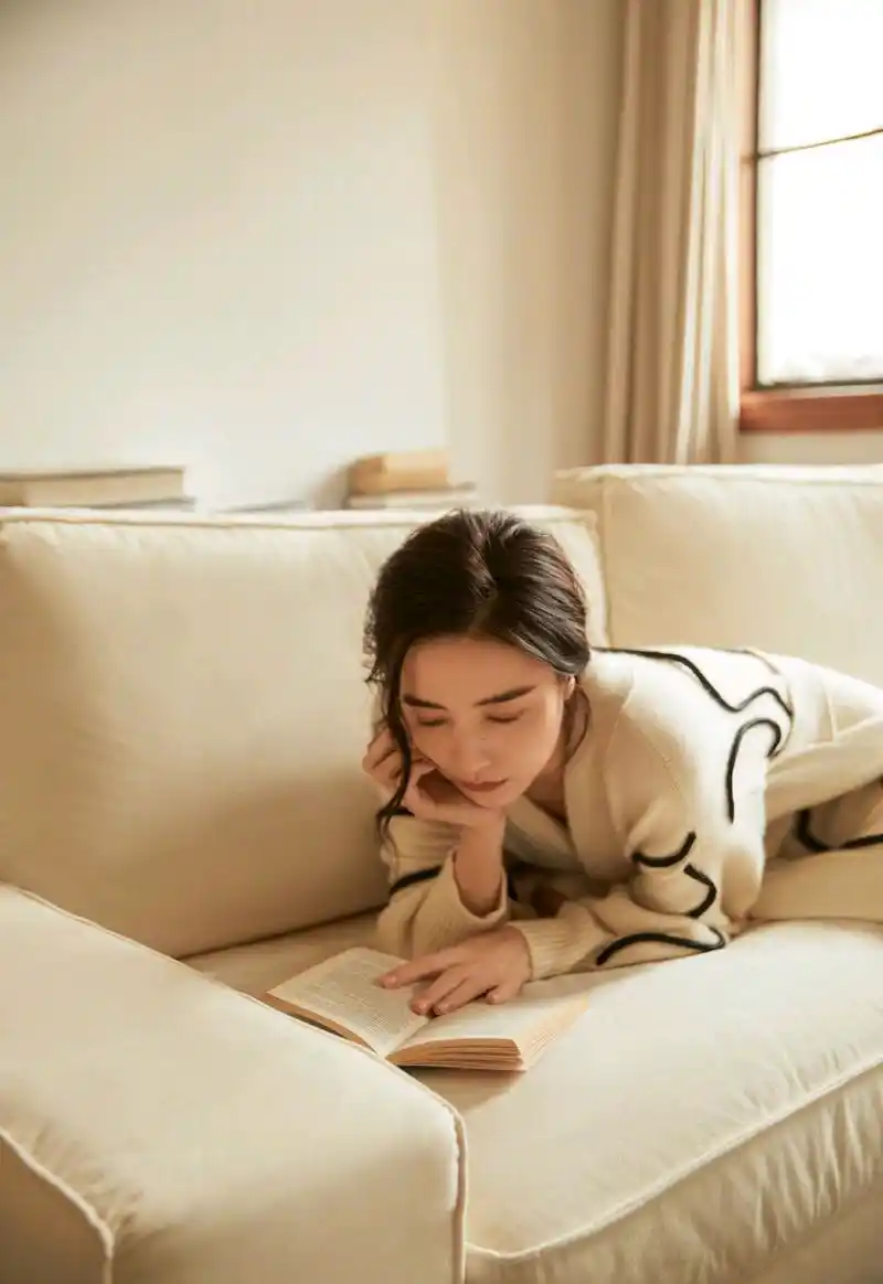 宋佳玩转秋装,身穿针织开衫搭配衬衫裙,既高级又有女性魅力