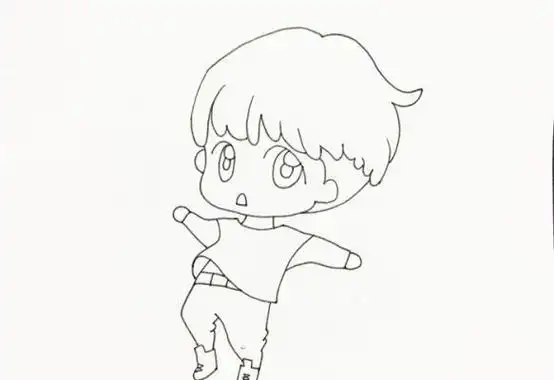 王俊凯卡通简笔画步骤