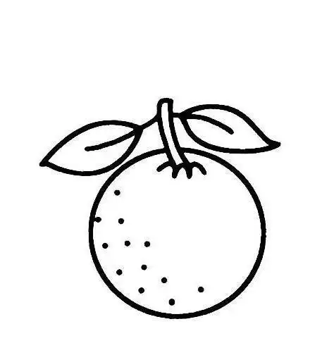 橘子儿童简笔画图片有哪些橘子桔子简笔画怎么画图解水果之橘子的简笔