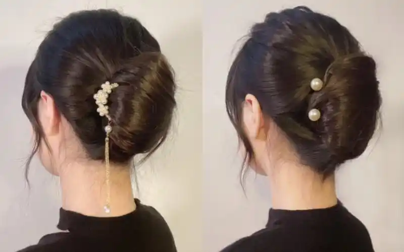 盘发|适合搭配旗袍的气质发型