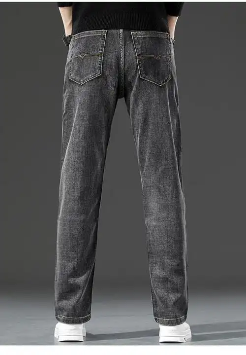 秋冬款裤子潮男士百搭舒适显瘦男式裤子烟灰色90840腰围3尺1195205