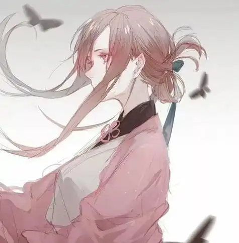 古风高马尾漫画女头像 女生头像图片大全 -【爱个性】