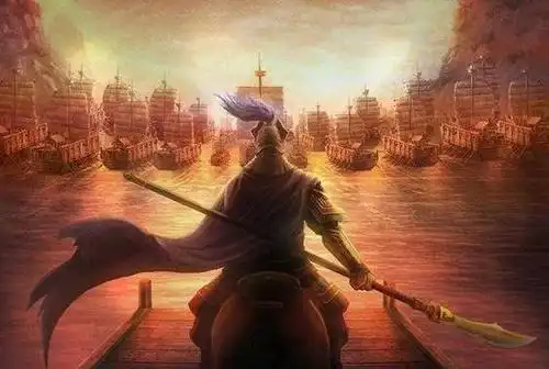 刘錡在军中精选出一批壮士,人人手持长枪冲锋在前,又选出一批力士