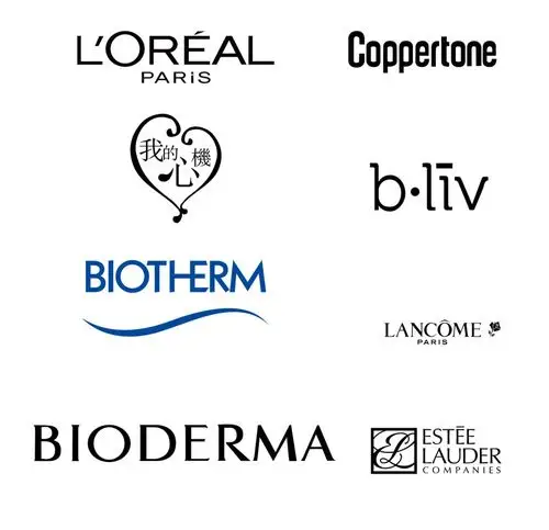 护肤品牌logo矢量图