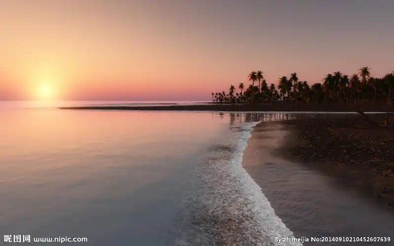 海边的日落摄影图__自然风景_自然景观_摄影图库_昵图网nipic.com