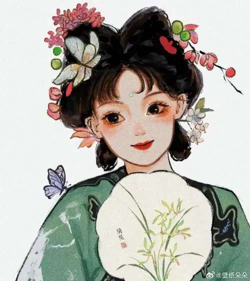 古风手绘女生头像