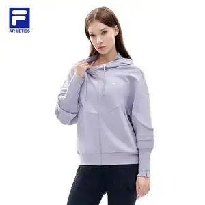 fila athletics 斐乐女子运动套装2022春季新款外套长裤训练组合